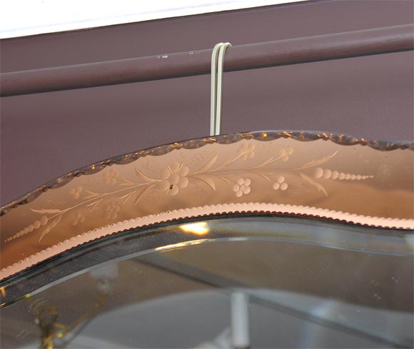 Rose Glass Venetian Mirror