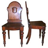 Antique Pair of Hall Chairs