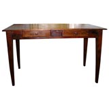 Antique French Cherry Two Drawer Server Antique French Cherry Two Drawer Server