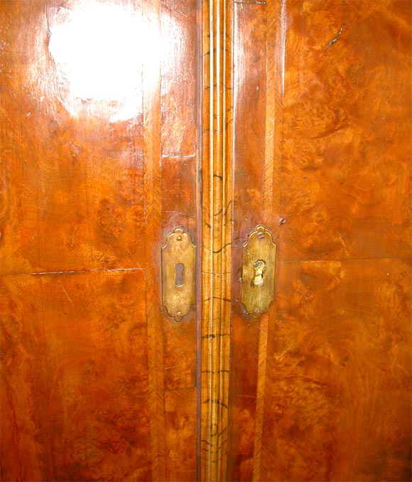 Leather Queen Anne Secretary