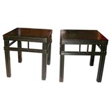 Black Laquer end tables
