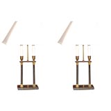 Pair of double candlestick lamps