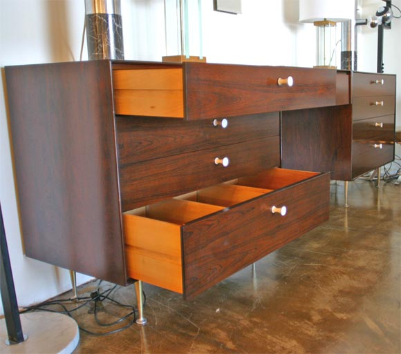 George Nelson Thin Edge Chest with Mirror Vanity