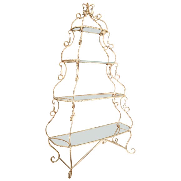 Italian Rope & Tassle Etagere