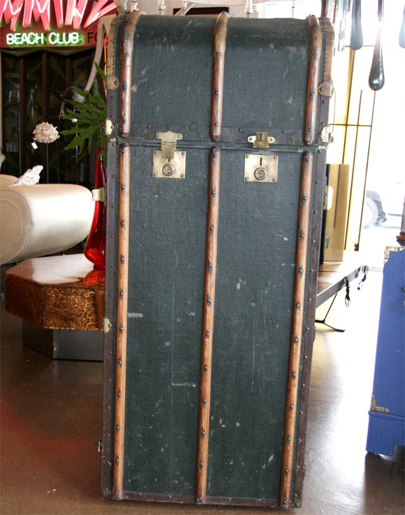 Extraordinary luxury steamer trunk from the turn of the century crafted by Albert Rosenhain(Berlin).