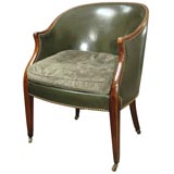 Green Leather Armchair