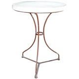 Metal/Limestone Table