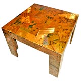 Copper side table