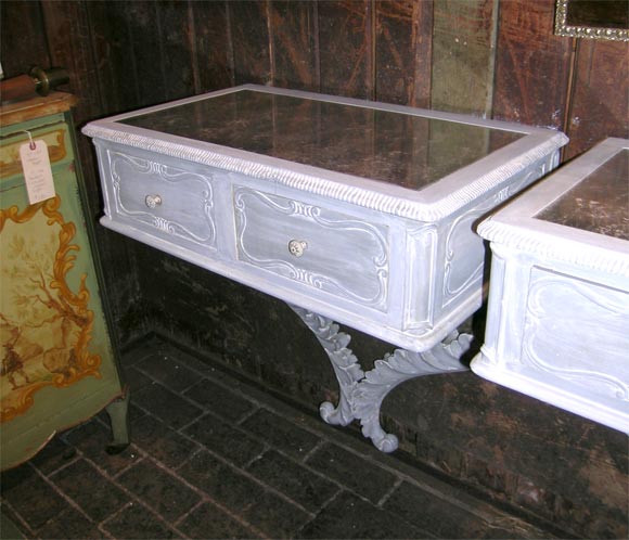 American Pair of Wall-Mounted Bedside Tables Attributed to Dorothy Draper