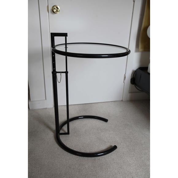 Black Occasional Table by Eileen Gray