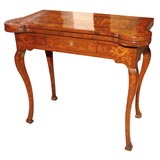 Italian Mahogany and Marquetry Game Table