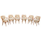 Set of 6 Bentwood Thonet Parlor Chairs
