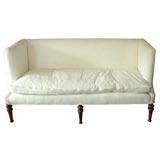 Vintage White sofa   - Ivory crewel