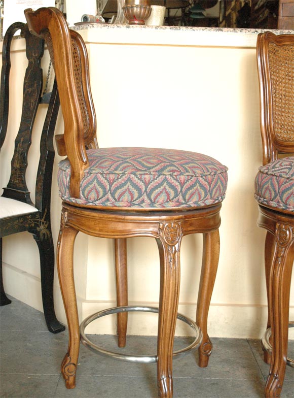 Wood Set of 4  barstools