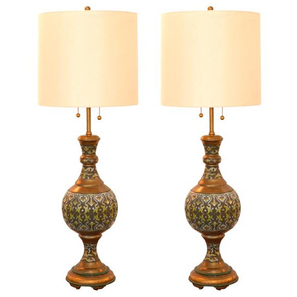 Marbro Cloisonne Lamps