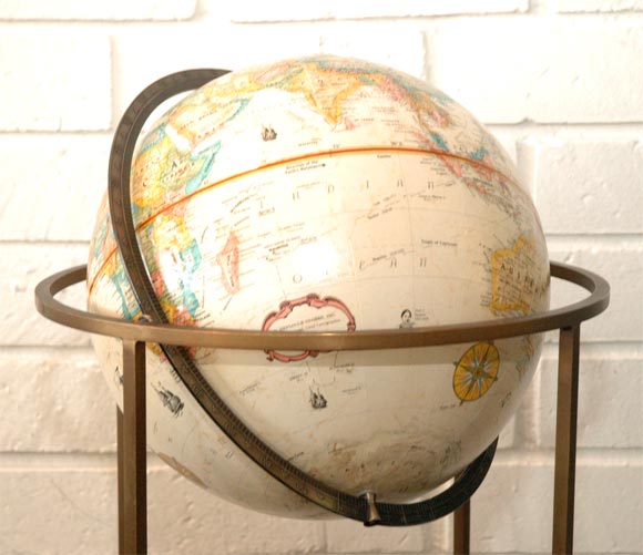 Brass Paul McCobb Globe