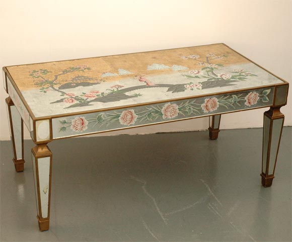 Hand Painted Chinoiserie Table