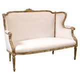 Antique 19th c. Louis XVI Love Seat