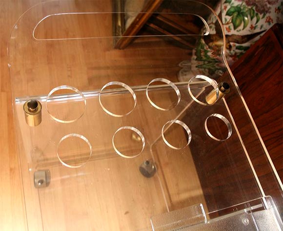 Lucite Bar Trolley For Sale 2