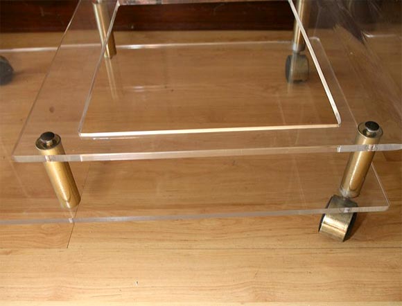 Lucite Bar Trolley For Sale 4