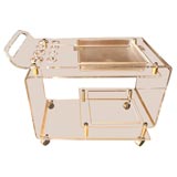 Carrello bar in lucite