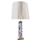 French Fractal Resin Table Lamp