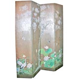 Vintage Four Panel Screen