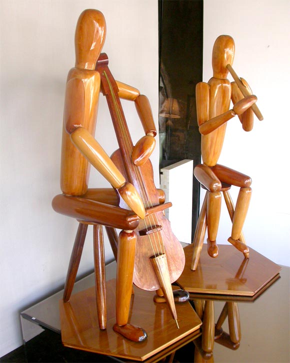 Two large sculptures by the New Zealand artist Martin Tissink
