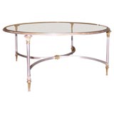 jensen attributed round coffee table