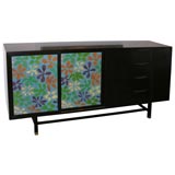 Credenza with Enamel on Copper Doors by Harvey Probber