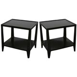 Pair of Side Tables in American Elm designed by Edward Wormley