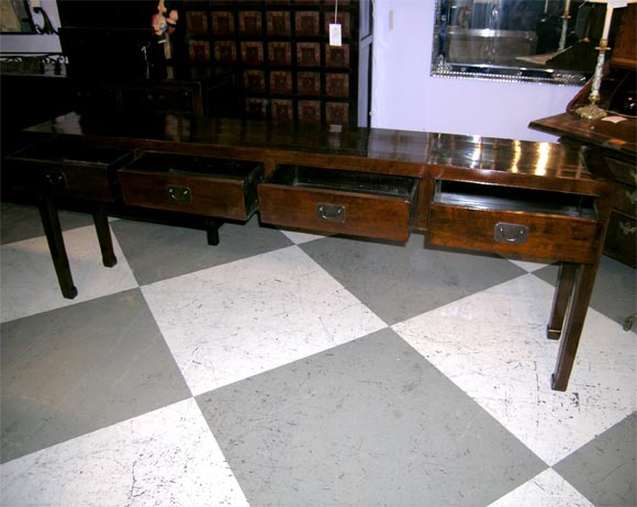 Chinese Walnut Console