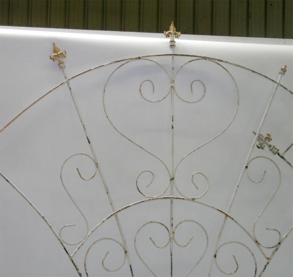 A Pair of Fan Shaped Iron Trellises at 1stDibs