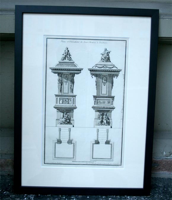 18th Century Engraving Of Architecturals