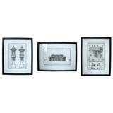 18th Century Engraving Of Architecturals