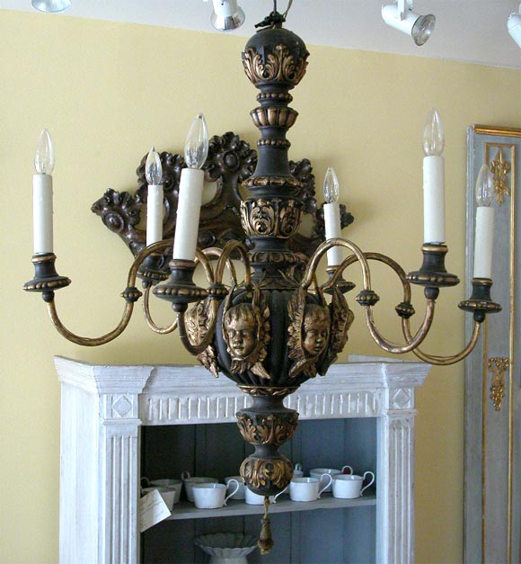 Antique Italian 6-lite Chandelier