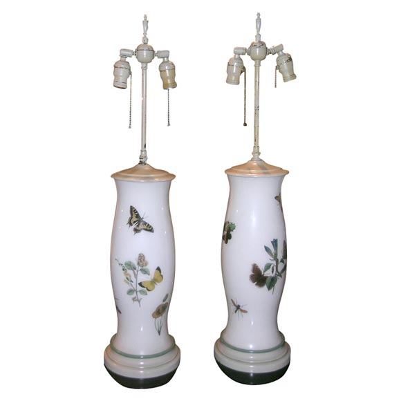 Reverse Decoupage Lamp at 1stDibs