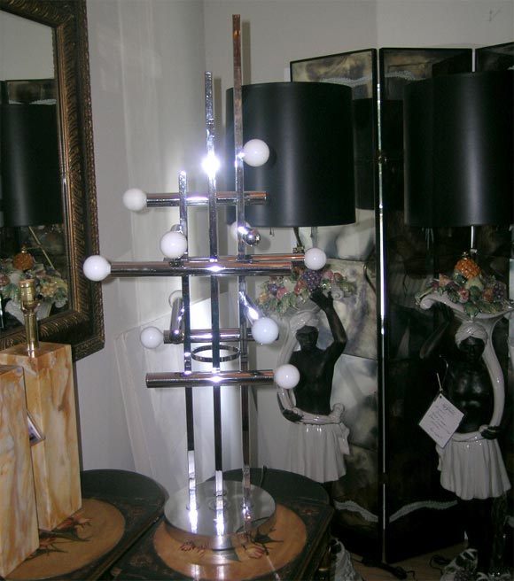 Contemporary Chrome Lamp