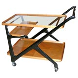 Retro Wooden Tea Cart