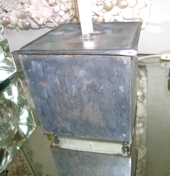 Metal Pair of Tole Lemon Tree Lamps