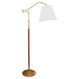 Brass Adjustable Floor Lamp Attributed to Carlo Mollino