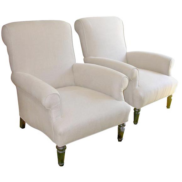 Pair of Oversized Scottish Lounge chairs