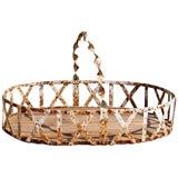 19th Century French  Large Iron Basket