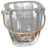 Stromberg Glass & Silver Ice Bucket