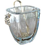 Stromberg Glass & Silver Ice Bucket