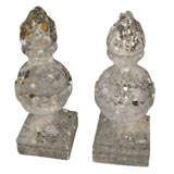 Pair of Flame Finials
