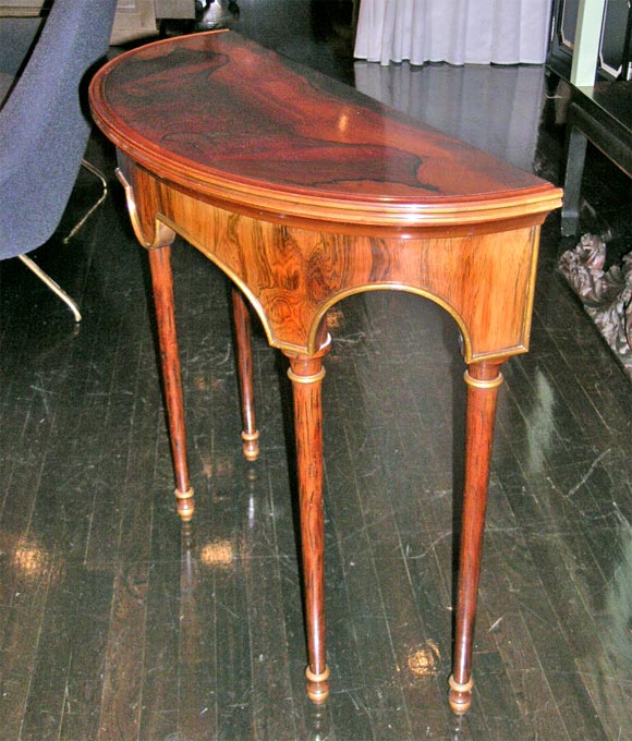 half round console