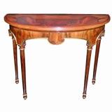half round console