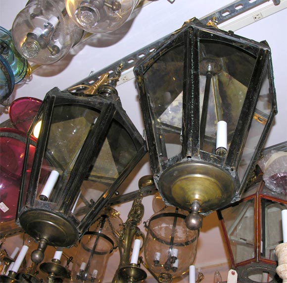 Hall Lanterns With Deco Trimmings