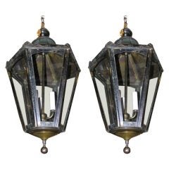 Hall Lanterns With Deco Trimmings